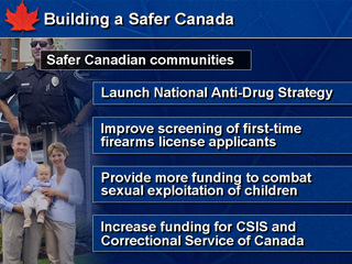 Slide 19: Building a Safer Canada: Safer Canadian communities