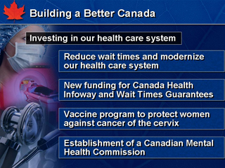 Slide 6: Building a Better Canada: Investing in our health care system