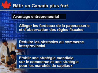 Diapositive 14 : Bâtir un Canada plus fort : Avantage entrepreneurial