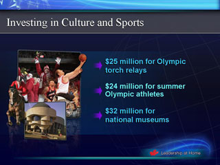 Slide 15: Investing in Culture and Sports