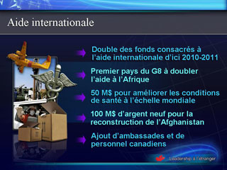 Diapo 18 : Aide internationale