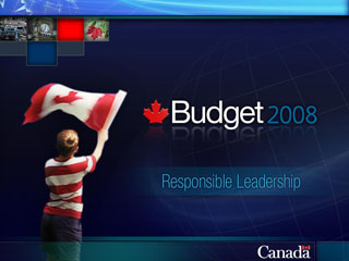 Slide 1: Budget 2008 - Responsible Leadership