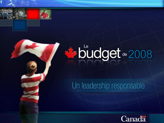 Diapo 1 : Le budget de 2008