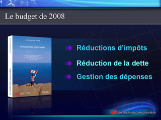 Diapo 20 : Le budget de 2008