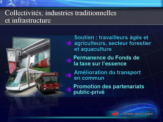 Diapo 9 : Collectivités, industries traditionnelles et infrastructure
