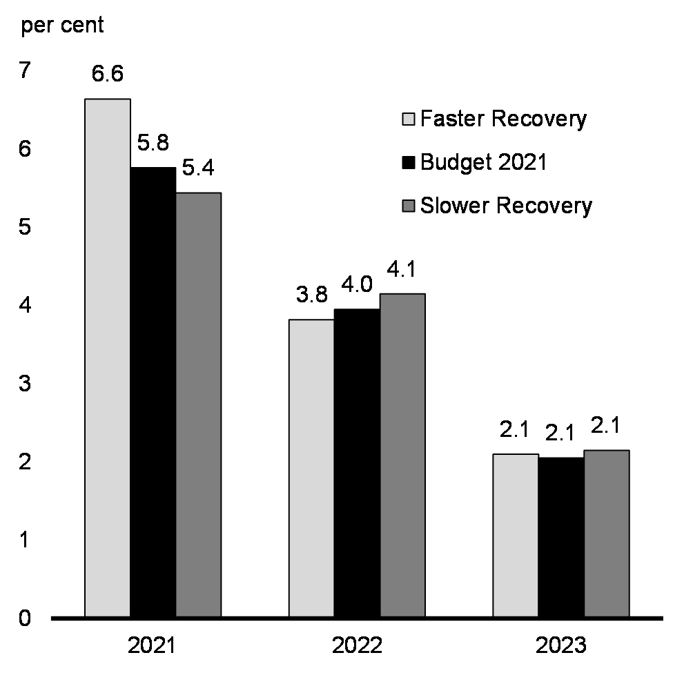 Chart A1.1b: Real GDP Growth Outlook: Annual Growth