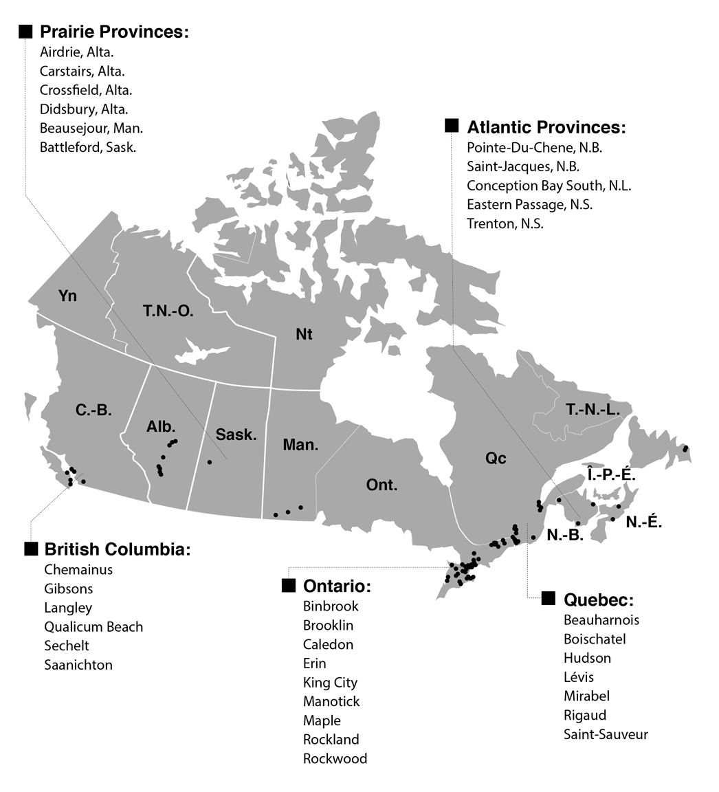 Figure 1.2: Sample Canada Post Properties That Could be Unlocked for Housing 