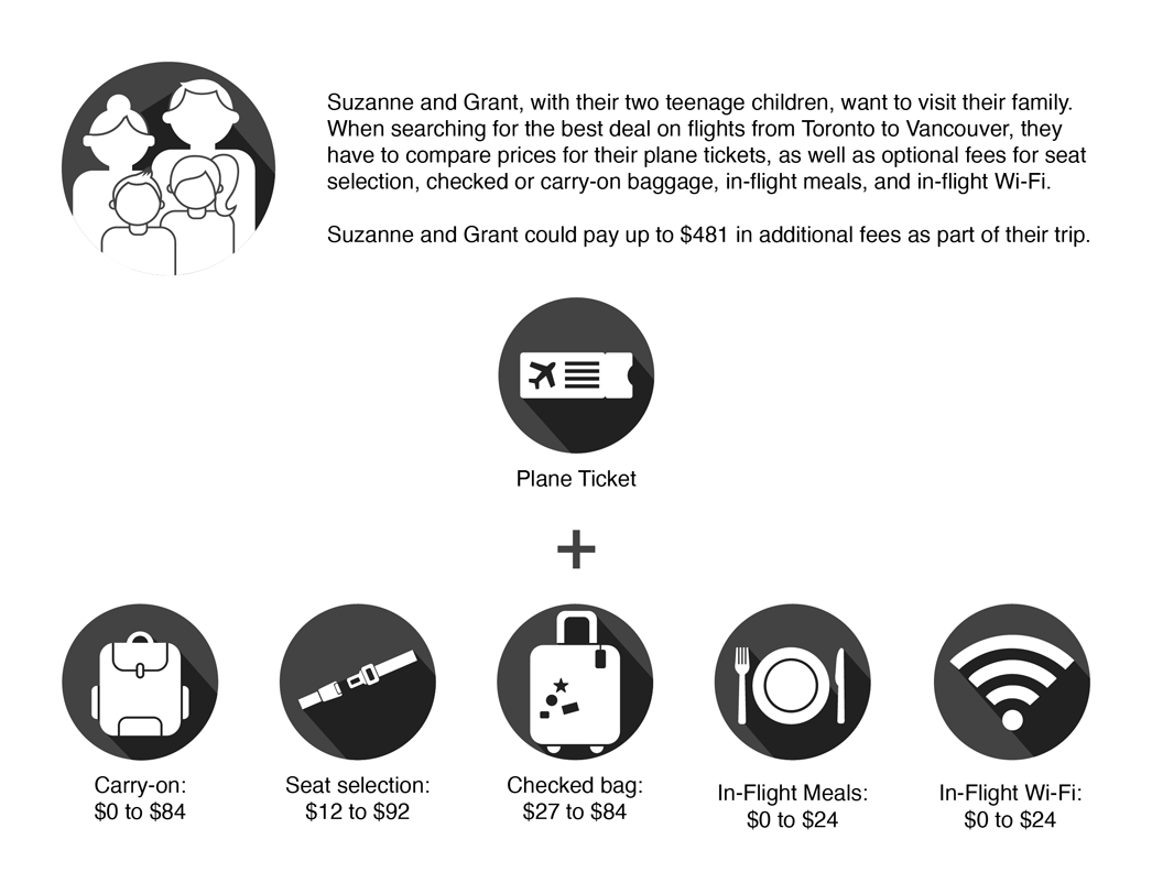 Figure 3.3: Extra Fees Charged by Airlines Can Add Up