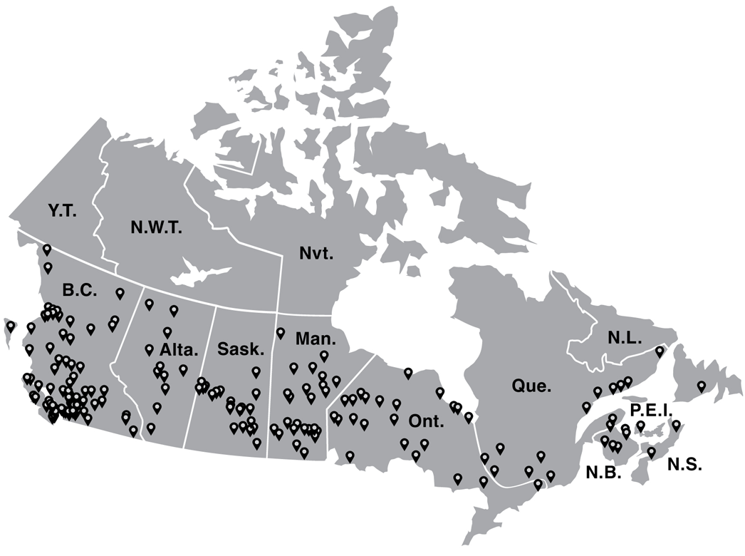 Figure 6.1: irst Nations Communities Benefitting from Completed Health  Infrastructure Projects 