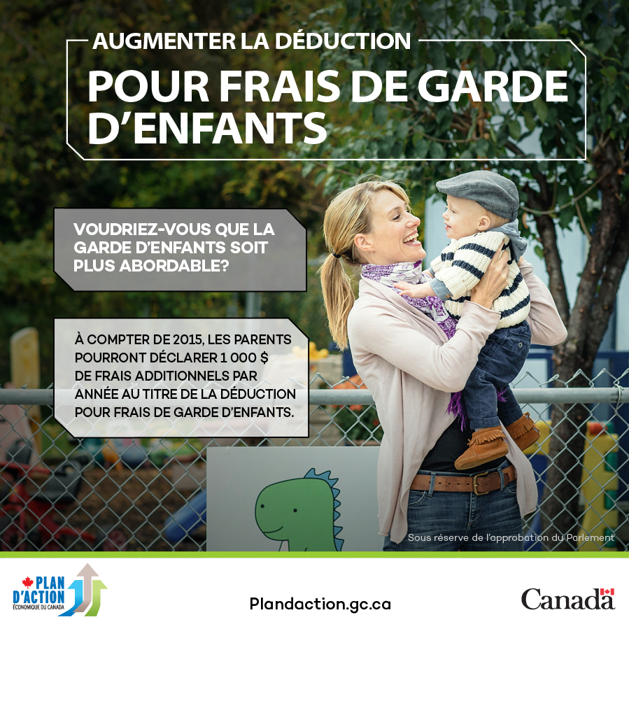 Déduction pour frais de garde d'enfants