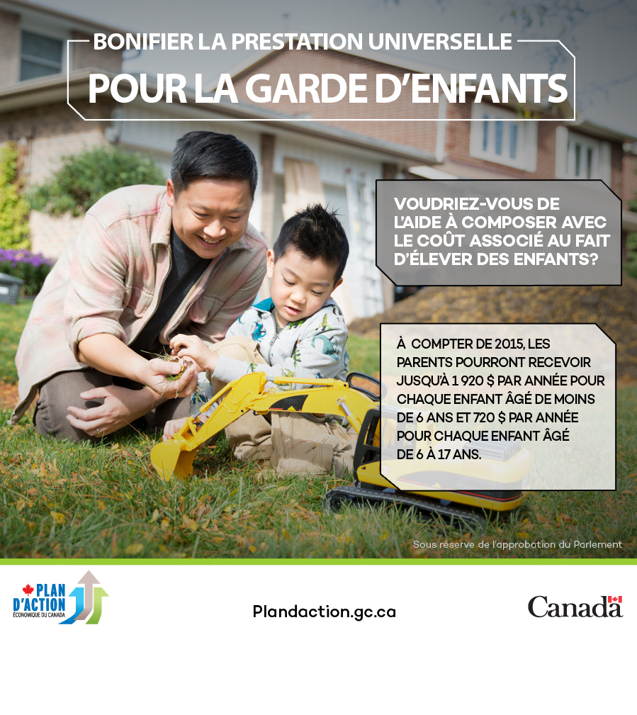 Prestation universelle pour la garde d'enfants